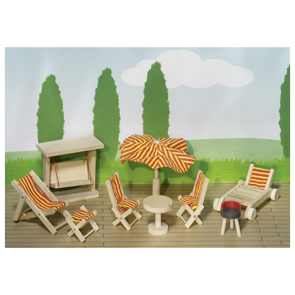 dolls house garden furniture