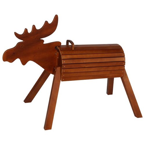 Garden moose Elo, seat height 80 cm, wood, glazed