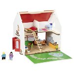 Portable Dollhouse Eco House, with accessories