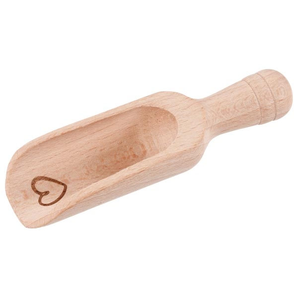 made of beech wood spice scoop wooden scoop made in Germany kitchen accessories 25 x 7.5 cm Lares flour scoop 