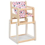 Doll's high chair with table, 2in1