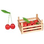 Cherries in fruit crate