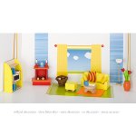 Furniture for flexible puppets, living room