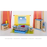 Muebles para muñecas flexibles, dormitorio