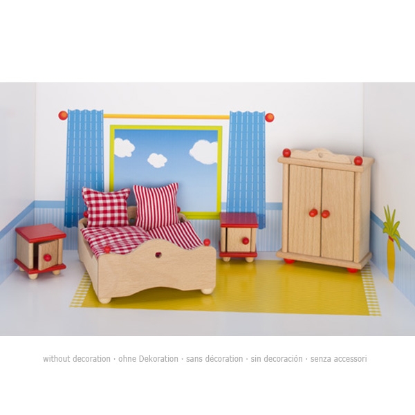 GOKI casa de muñecas mobiliario moderno dormitorio 