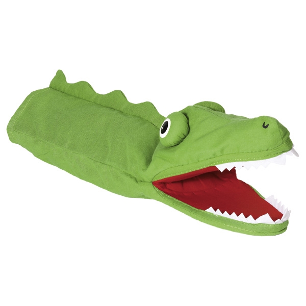 1 Stück grün goki 51988 Handpuppe Krokodil 