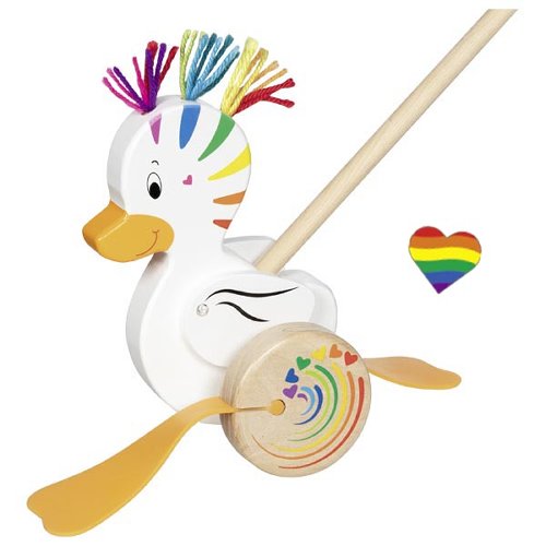 Push along animal duck Lou