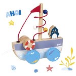 Nave da tirare Ahoi con anello per le abilità motorie