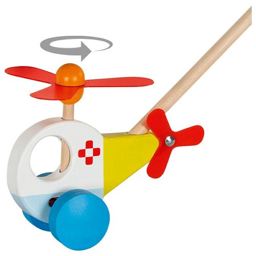 Push-along helicopter