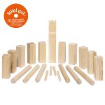 Kubb, Vikings game, small size, in a cotton bag