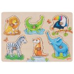 Encaje con dibujos escondidos Mama y su hijito II