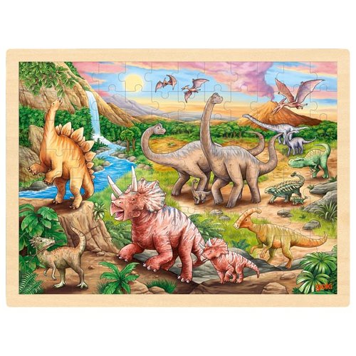 Puzzle dinosaur track