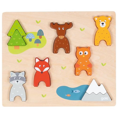 Puzzles, animaux de la forêt