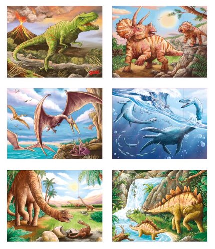 Dinosaure, puzzle de cubes