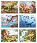Dinosaur motifs, cube puzzle