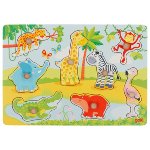 Lift out puzzle, African baby animals