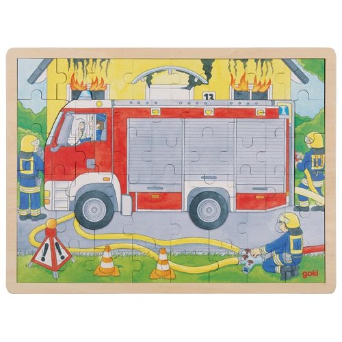 Puzzle à couches Intervention des pompiers