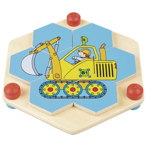 Hexagon puzzle - construction site