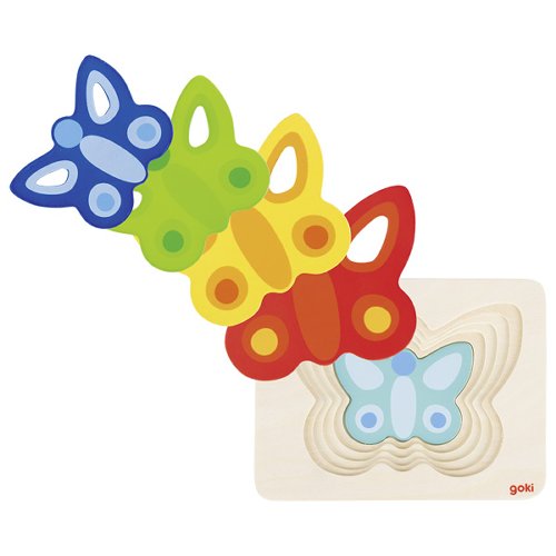 Puzzle de capas, la mariposa II