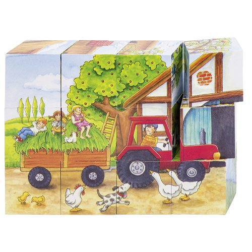 Cube puzzle, seasons on the farm