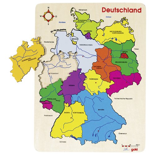 Einlegepuzzle Deutschland II