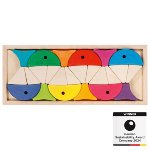 Colour and shape sorting game - 6 colourful fishes