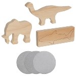 Carving blanks, 3 different animals in a set