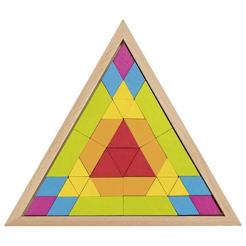 Mosaic puzzle triangle