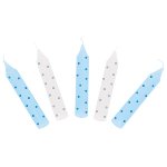 Set of birthday candles, blue dots (for GK