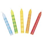 Set of birthday candles, ringed