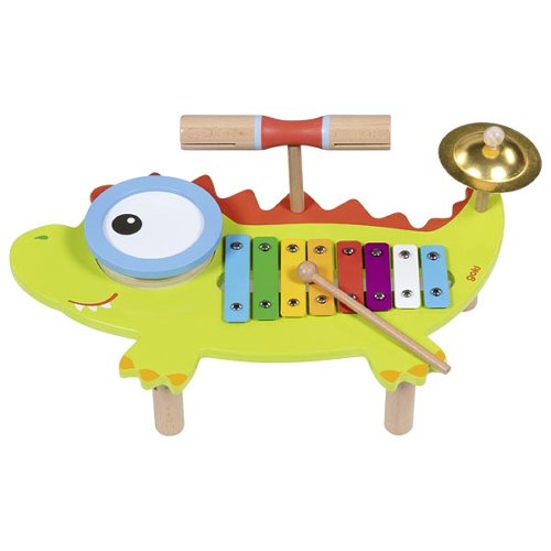 Table musicale crocodile avec livret de partitions