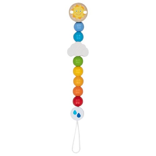 Accroche-tétine arc-en-ciel