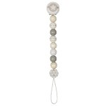Soother chain star, grey