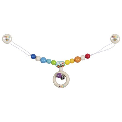 Pram chain rainbow van with clips