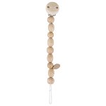 Soother chain natural wooden beads