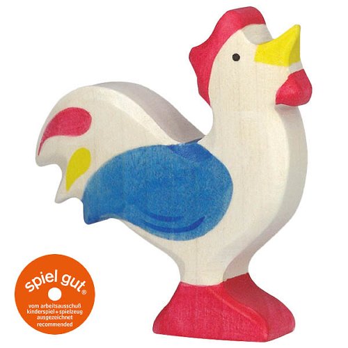 Rooster, blue