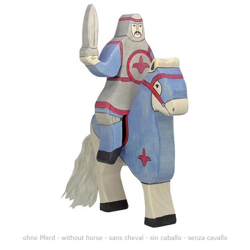 Cavaliere blu che cavalca (senza cavallo)