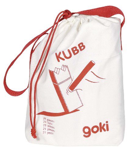 Kubb, un juego vikingo, bolsa de algodón