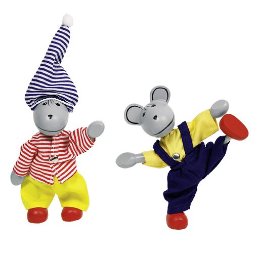 Flexible puppets Mouse dress-up box, Lia & Luca