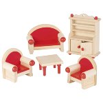 Furniture for flexible puppets, living room