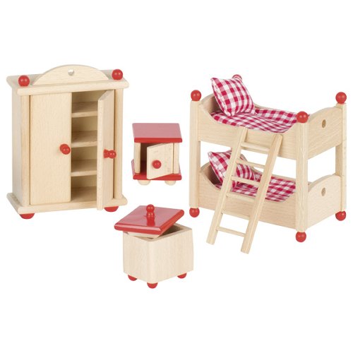 Muebles para muñecas flexibles, habitación infantil
