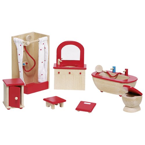 Furniture for flexible puppets, bathroom