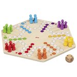 Ludo for up to 6 players, printed on both sides