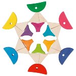 Colour and shape sorting game - 6 colourful fishes
