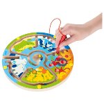 Wooden magnet maze - Learn to count in the zoo