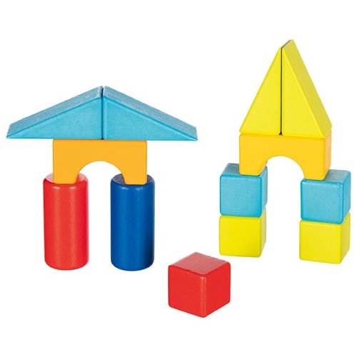 Pull-along cart with 20 building blocks
