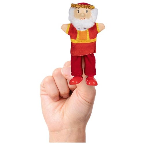 Finger puppet with legs king