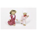 Flexible puppets - Bear dress-up box, Benna & Bennoh