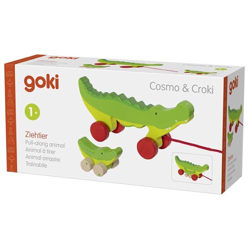 Pull-along crodiles Cosmo & Croki