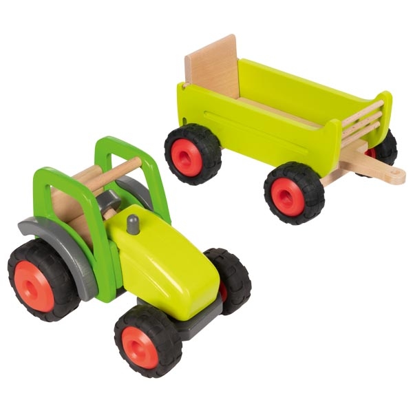 Traktor mit Anhänger GoKi Spielzeugauto 
